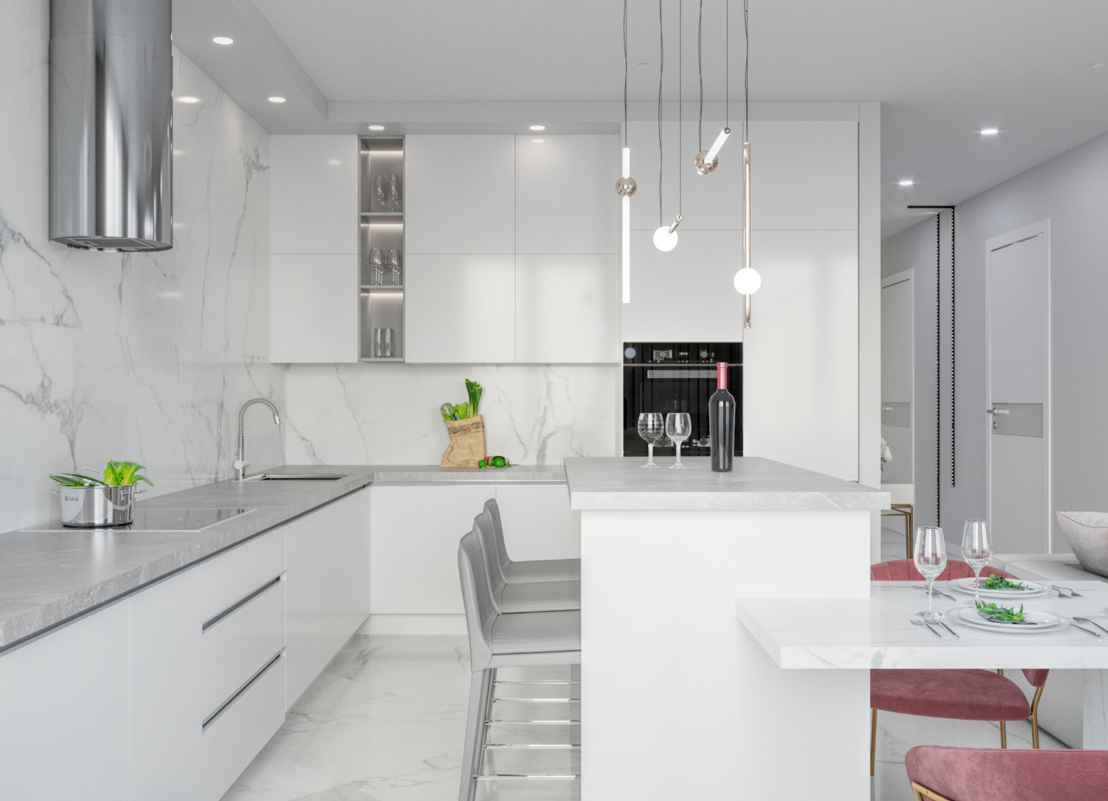 Квартира в нейтральных тонах в ЖК Царская площадь