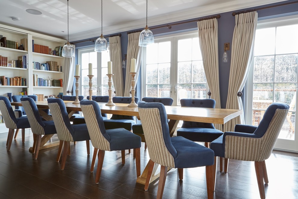 This is an example of a beach style dining room in Devon.