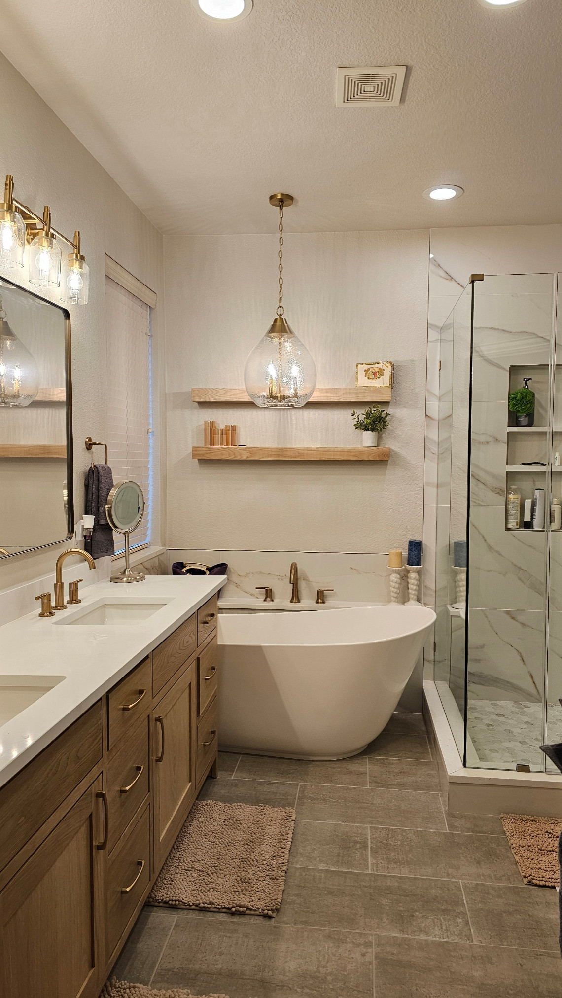 Lewisville TX - Rachel Master Bathroom Remodeling