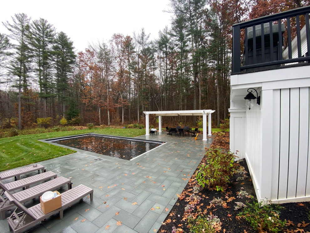 Groton MA Backyard Poolscape