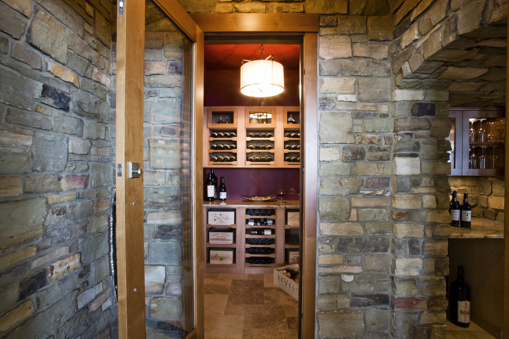 This is an example of a traditional wine cellar in Grand Rapids.