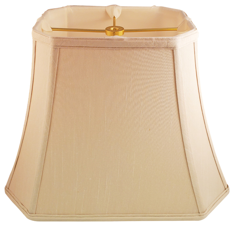 Royal Designs Rectangle Cut Corner Lamp Shade, (5x6.5)x(8x12)x10