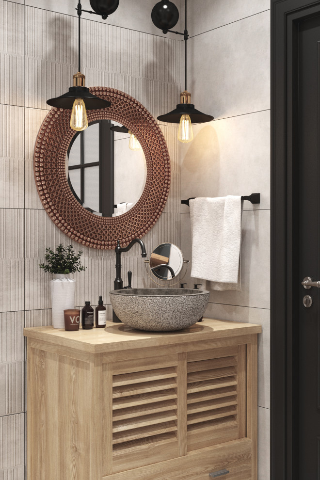 Воображение с этническими мотивами. Проект квартиры 55 м2 в Москве.