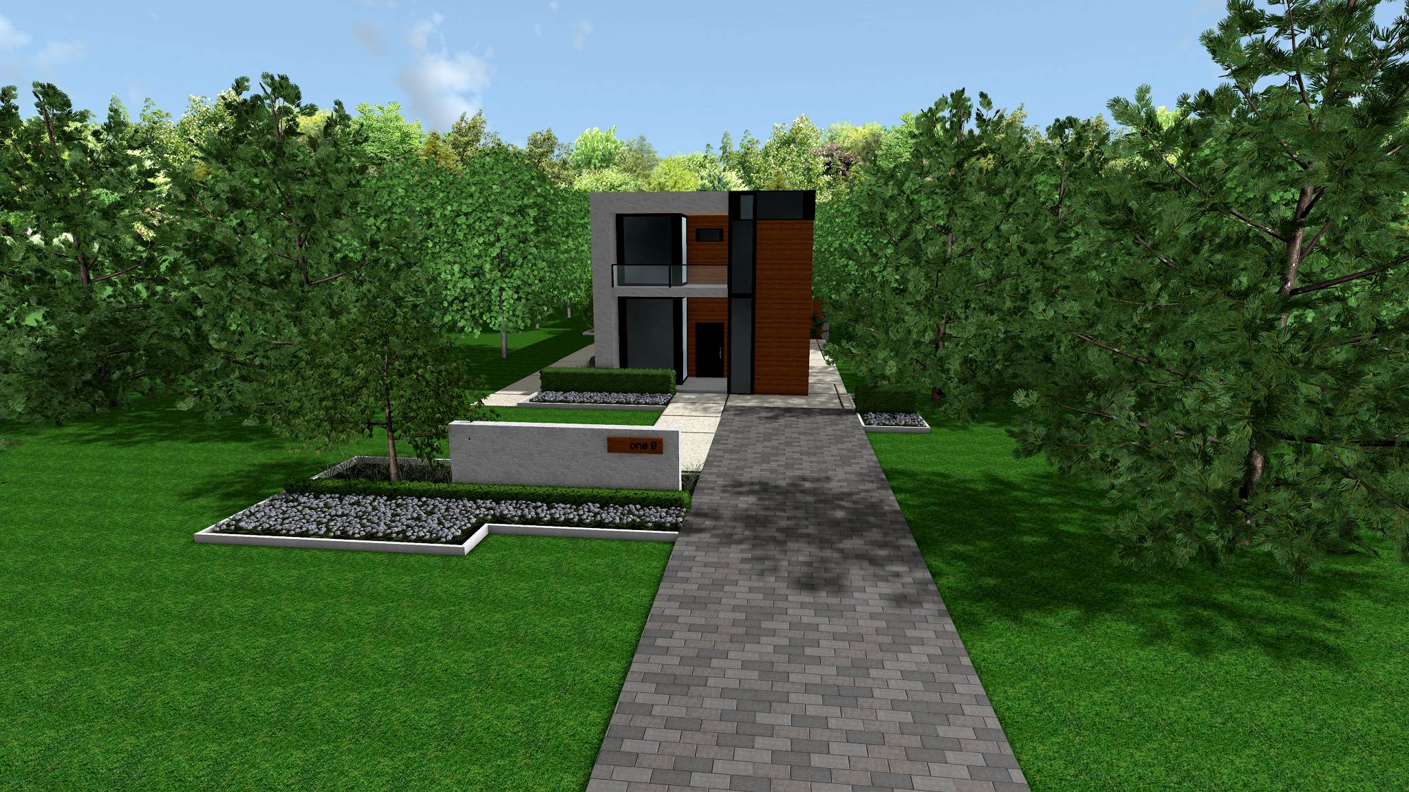 Caledon Contemporary Modern Front Yard