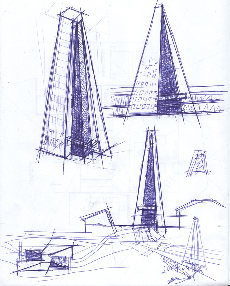 Размышление с карандашом - высотные здания