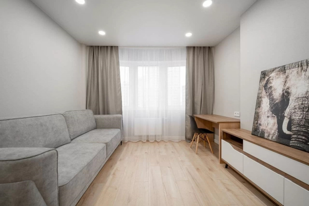 Капитальный ремонт квартиры в светлых тонах