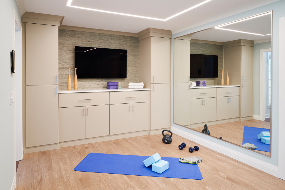 Transitional home gym in Philadelphia.