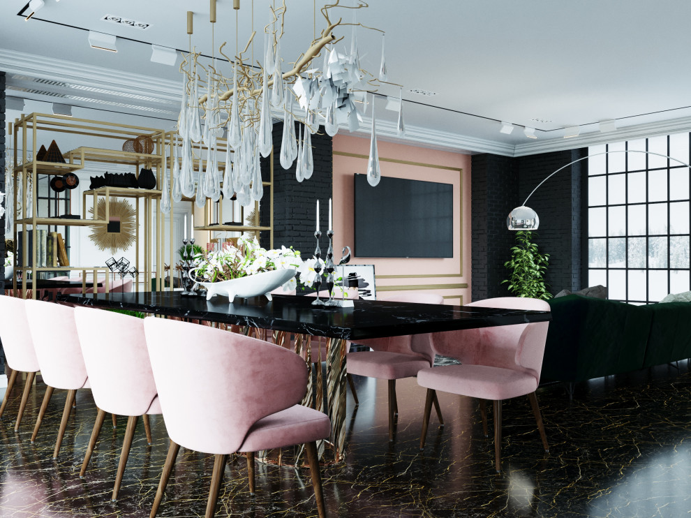 Дизайн столовой в загородном доме. г. Тула