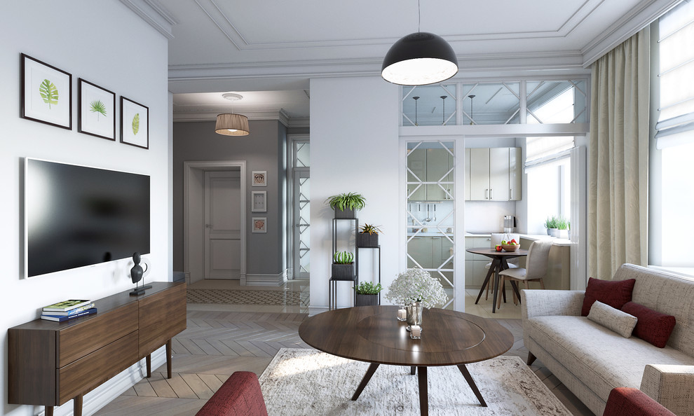 Квартира в сталинском доме на Кутузовском проспекте. Гостиная