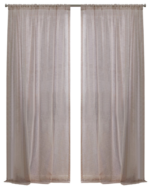 Belfry Sheer Rod Pocket Top Curtain, Rod Pocket Top Curtain Panel
