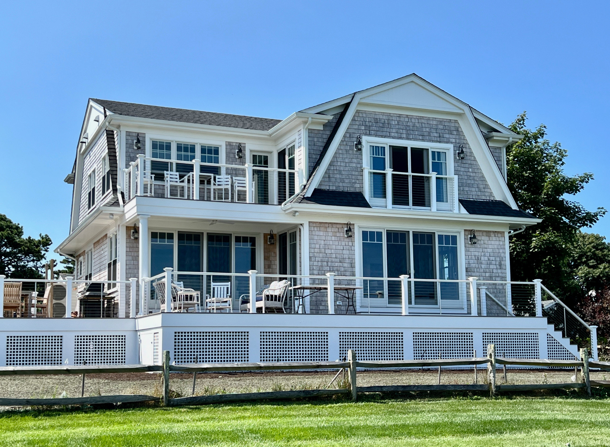 Two Views Waterfront Shingle Style Home