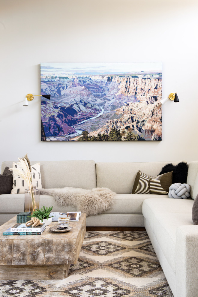 Inspiration for a scandinavian living room in Phoenix.