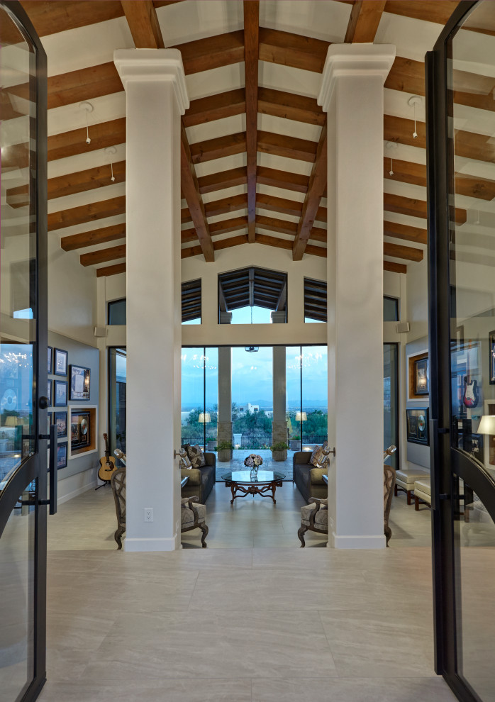 Inspiration for a transitional entryway remodel in Phoenix