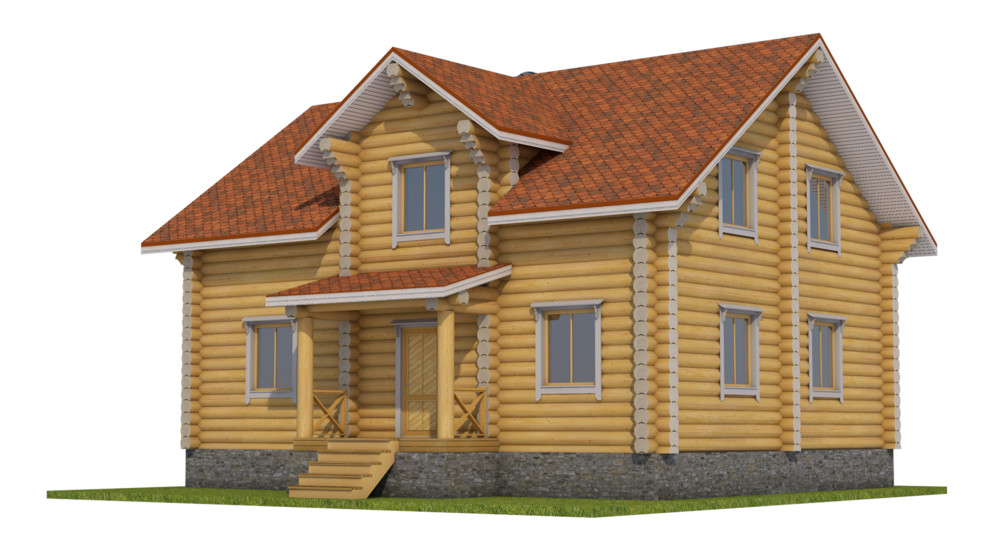 Бревенчатый дом