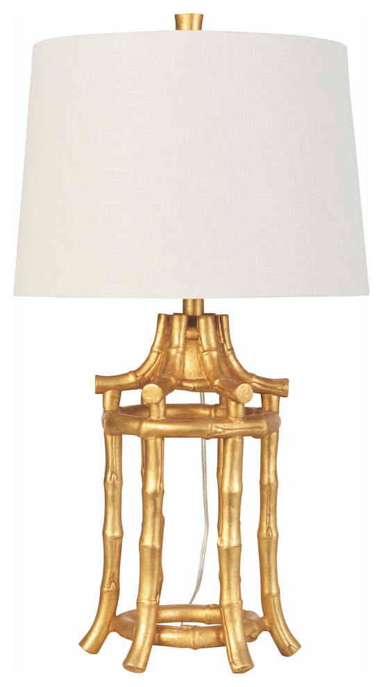 gold bamboo table lamp