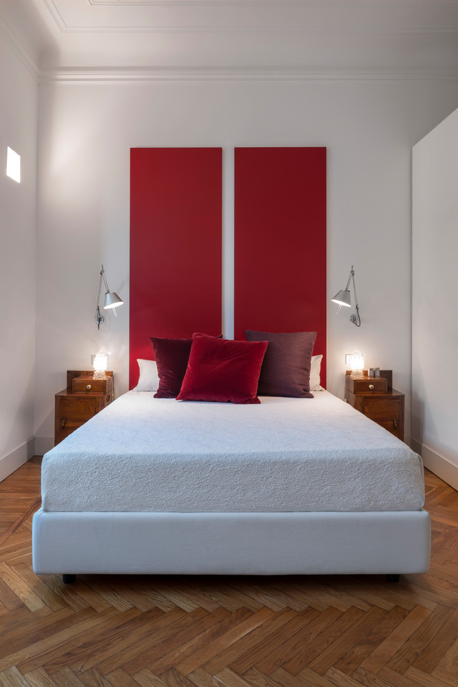 Design ideas for a large bedroom in Milan.