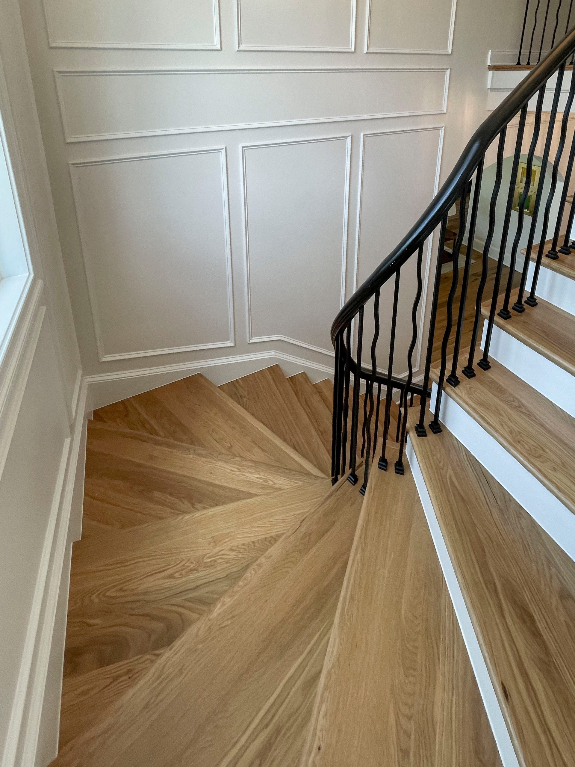 106_Modern Balustrade System Meets Traditional Winding Stairs, Aldie VA  20105