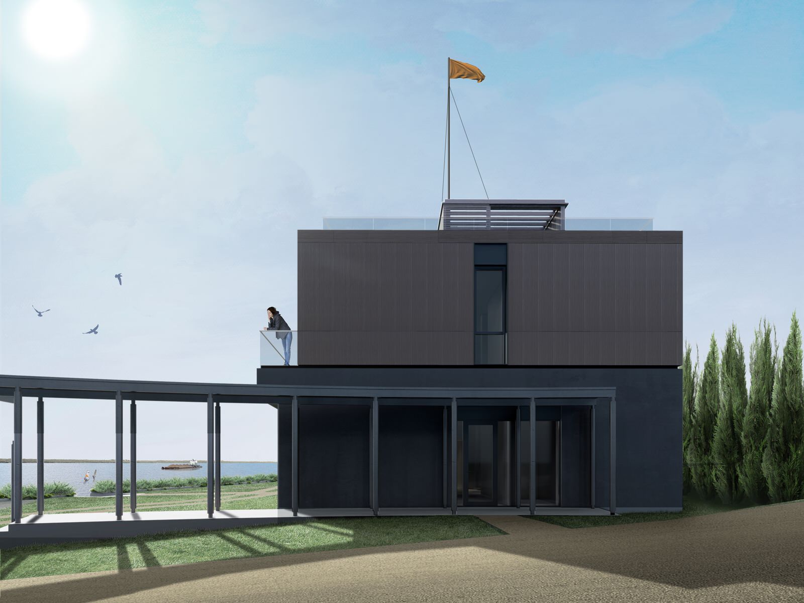 Загородный дом на Волге