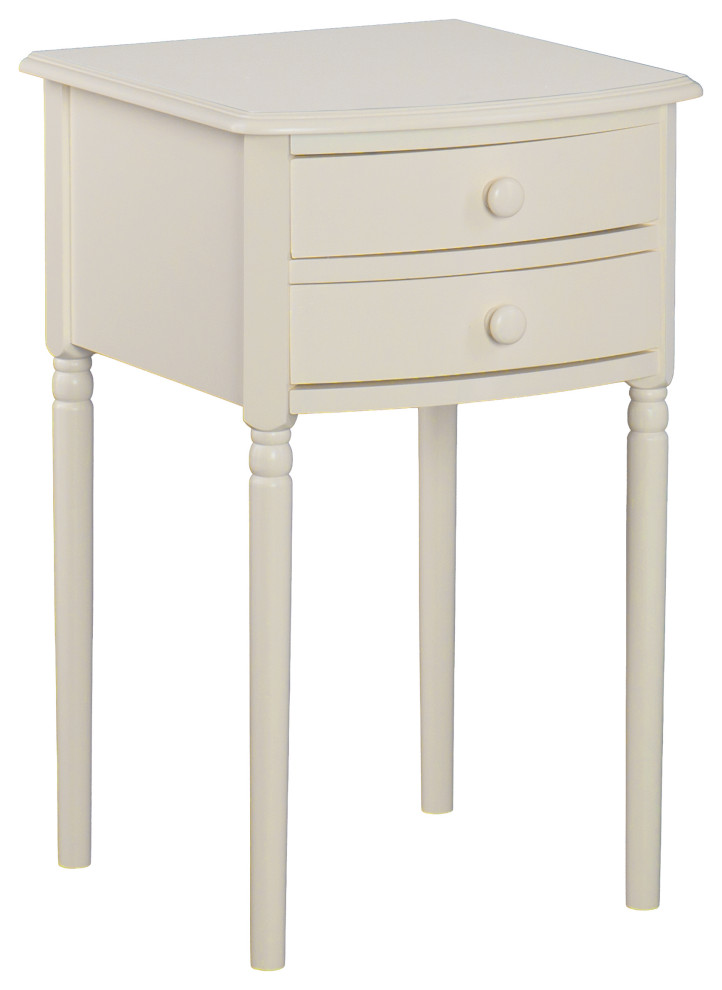 Ossett Tall Farmhouse Accent Table Storage Traditional Side Tables And End Tables by