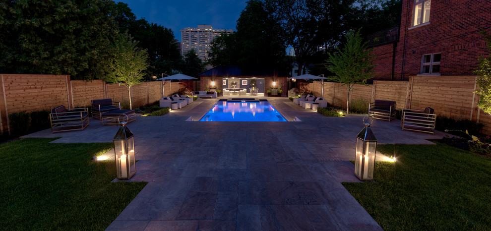 Inspiration for a contemporary pool in Toronto.