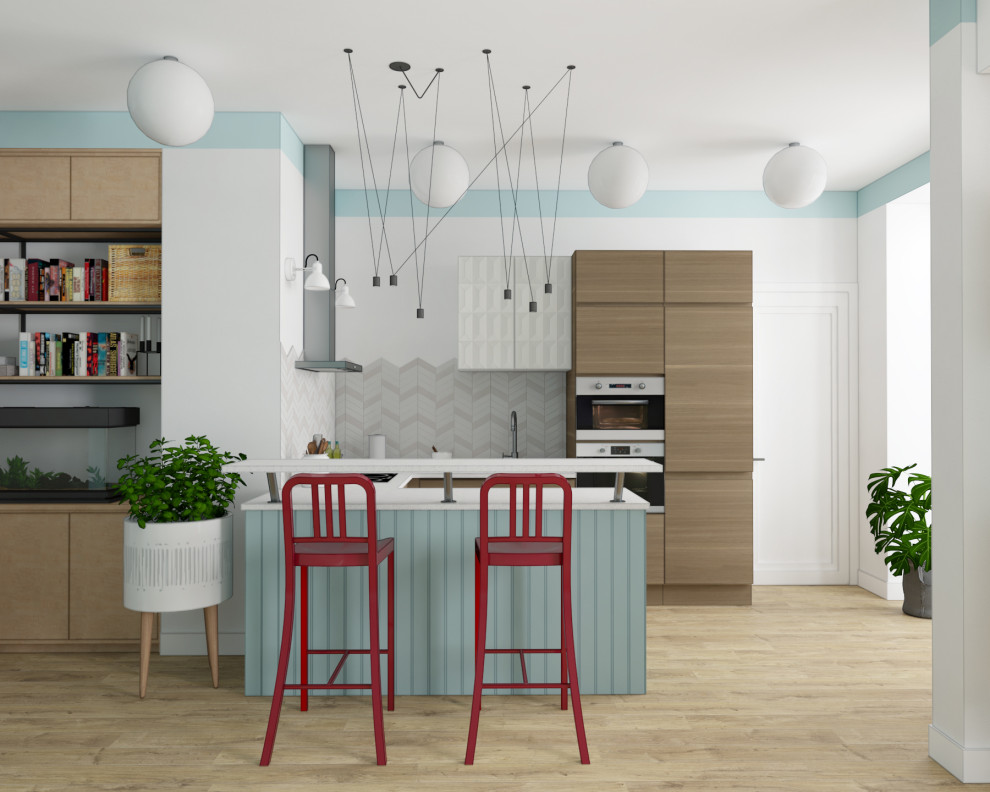 Интерьер с красными акцентами