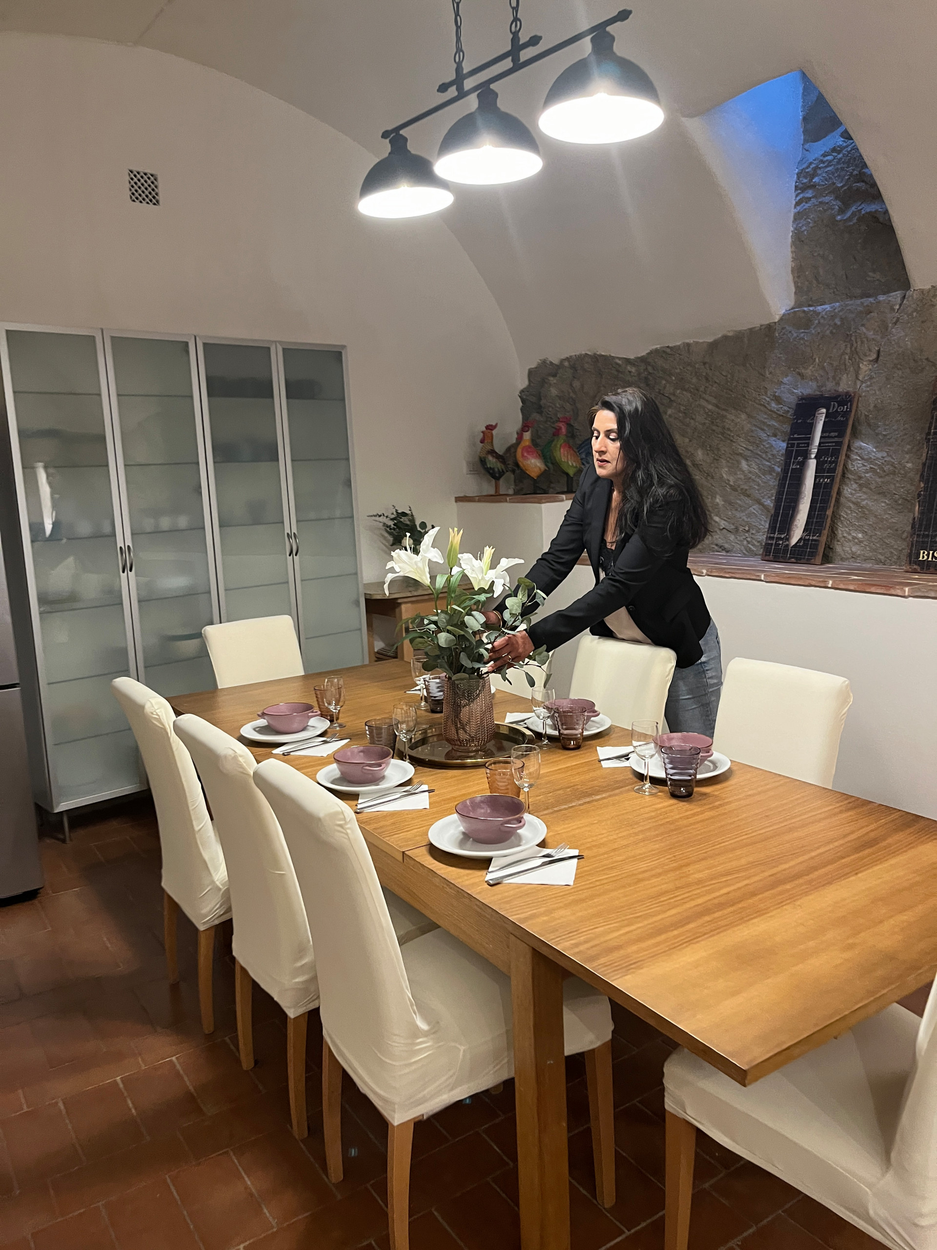 Elegant dining room photo in Florence