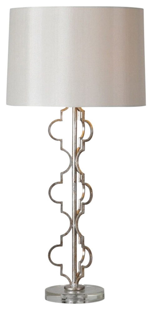 silver moroccan table lamp