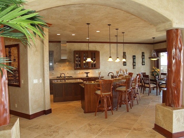 Contemporary Kitchen tropisch-kueche