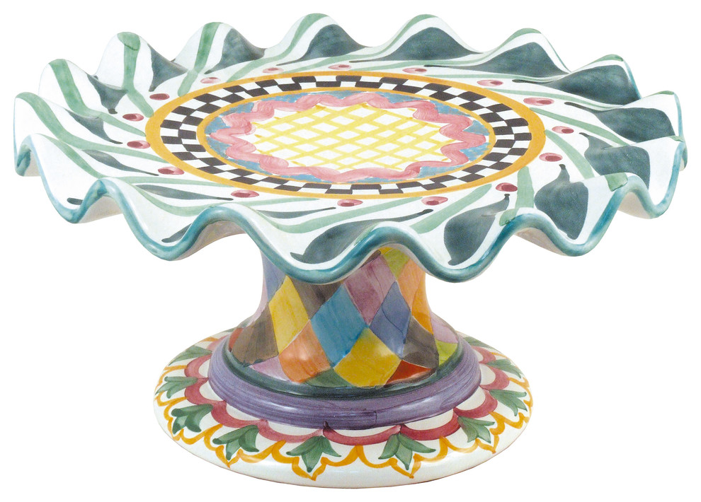 Taylor Fluted Cake Stand - Odd Fellows | MacKenzie-Childs