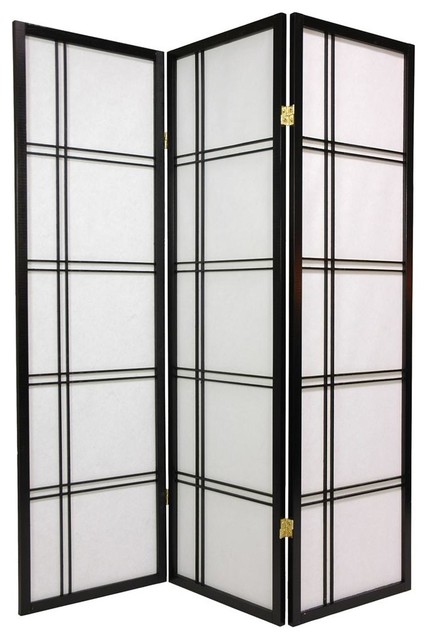 Oriental Furniture 5 Tall Shoji Screen With 3 Panels Asian