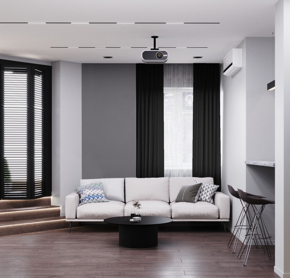 Гостиная, 20 кв.м., ЖК Максим Горький