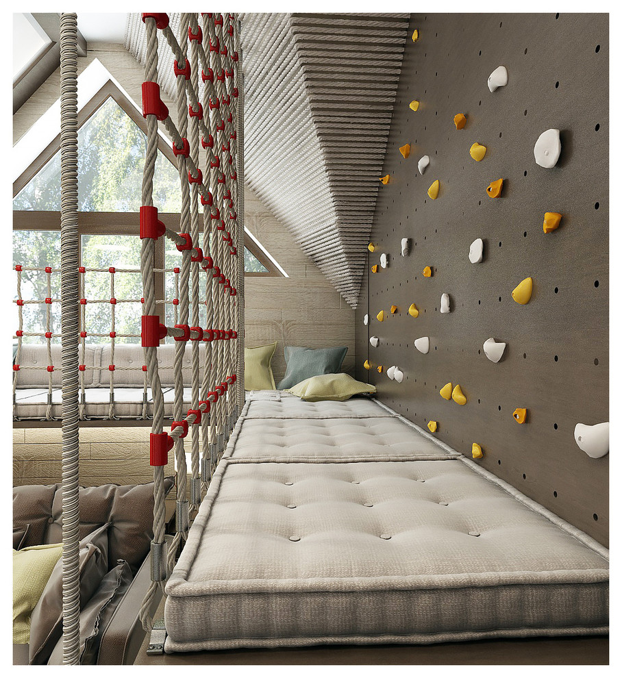 Двухэтажный дом в современном стиле