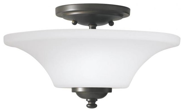 Two Light Semi Flush Mount