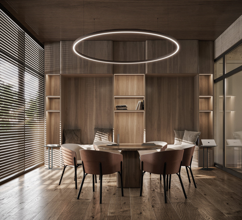 Modern Office in Brown