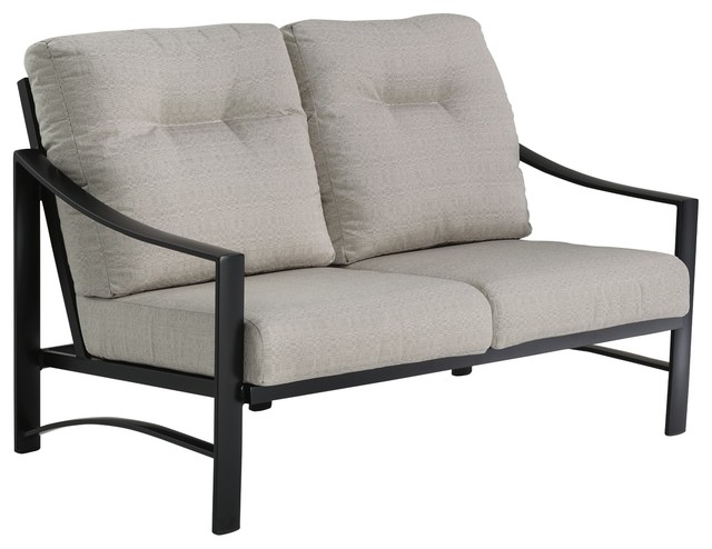 Kenzo Cushion Love Seat Snow Frame Transitional Outdoor Kenzo Cushion Love Seat Snow Frame Transitional Outdoor Loveseats By Tropitone Furniture Co Inc