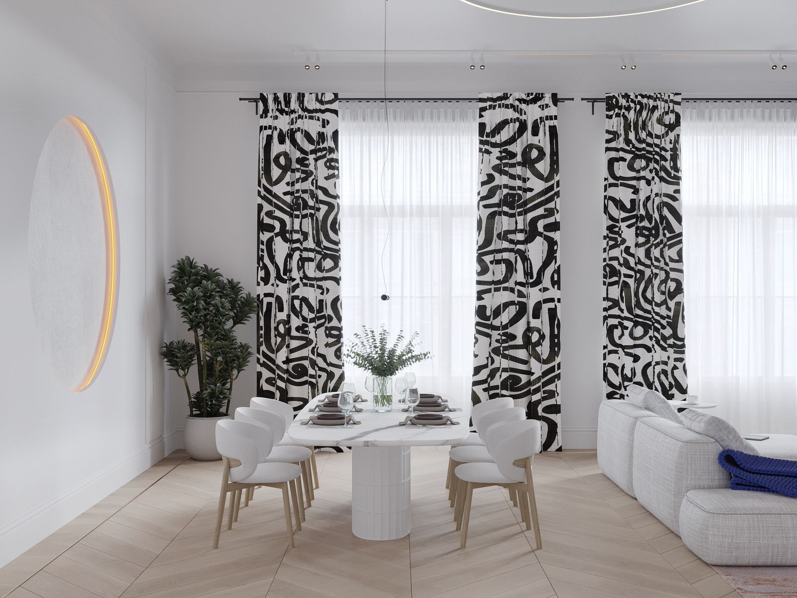 Квартира с кругами