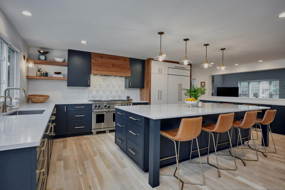 Inspiration for a transitional kitchen remodel in Denver