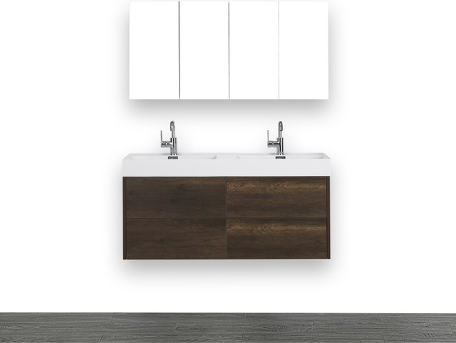 48 Streamline K1500 170 55mr Double Floating Vanity 48 Streamline K1500 170 55mr Double Floating Vanity Contemporary Bathroom Vanities And Sink Consoles By