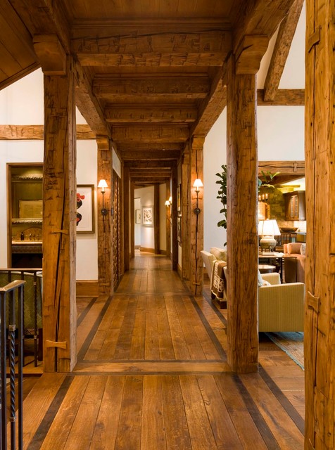 Walnut Inset rustic-hallway-and-landing