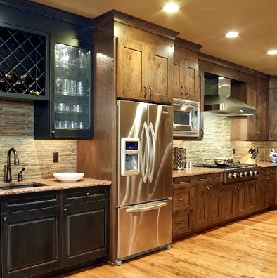 Kitchen - transitional kitchen idea in Denver