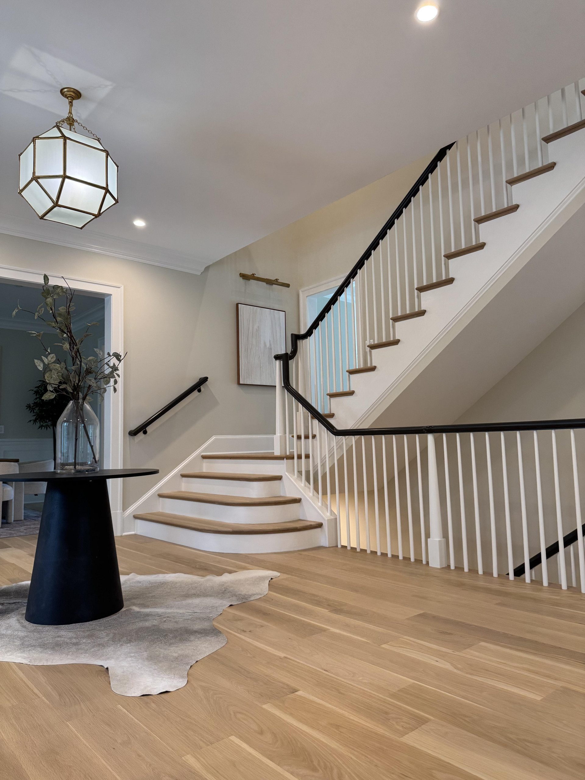 138_Elegant Double Bullnose Entry Stair, Bethesda, MD 20814