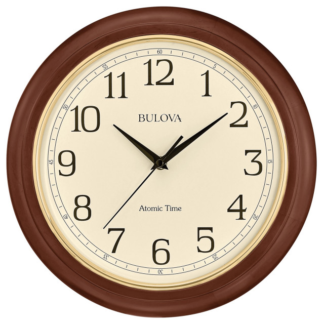 Atomic analog wall clock, C5004 Time 2, sets automatically, quartz