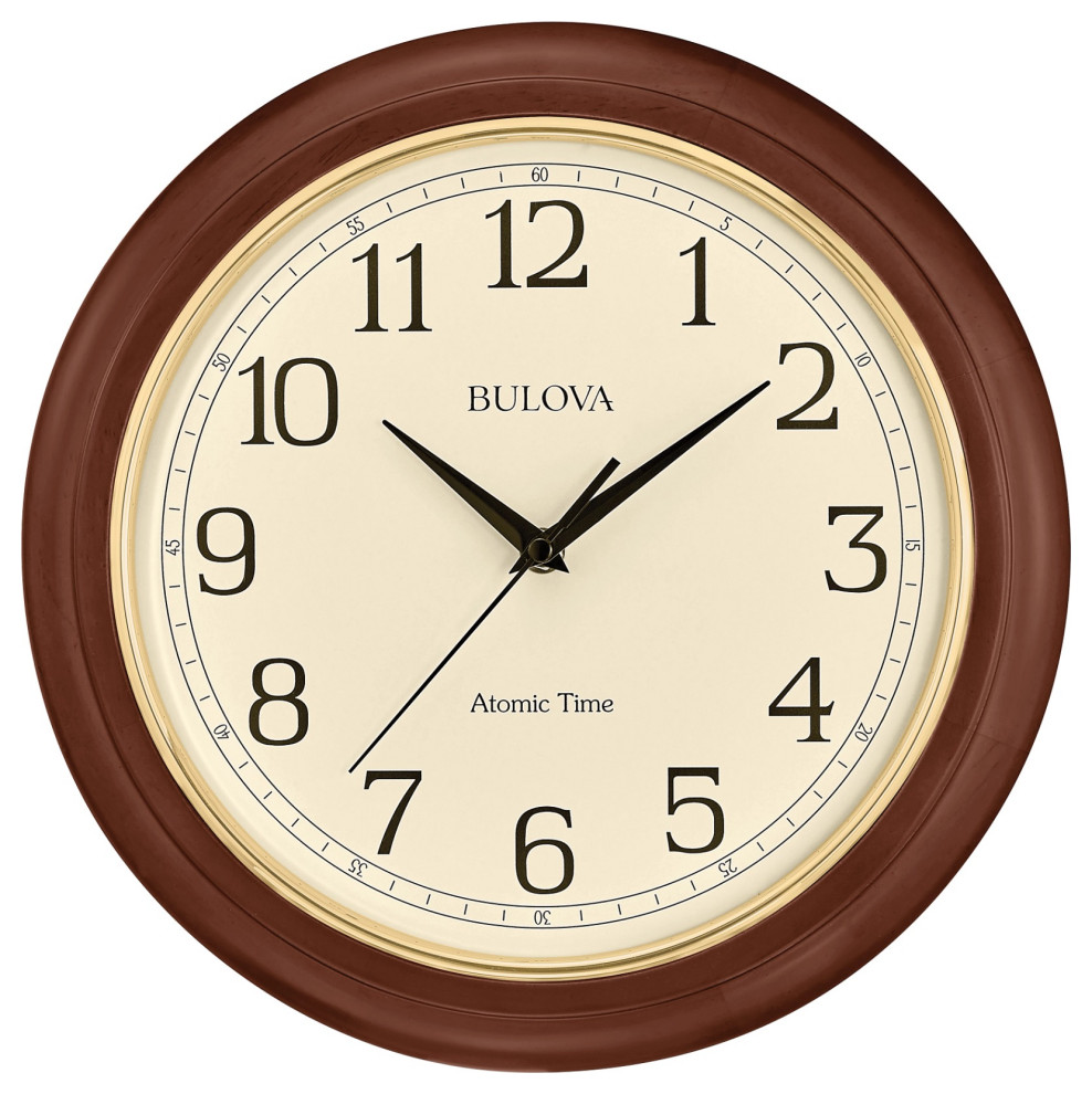 Atomic analog wall clock, C5004 Time 2, sets automatically, quartz