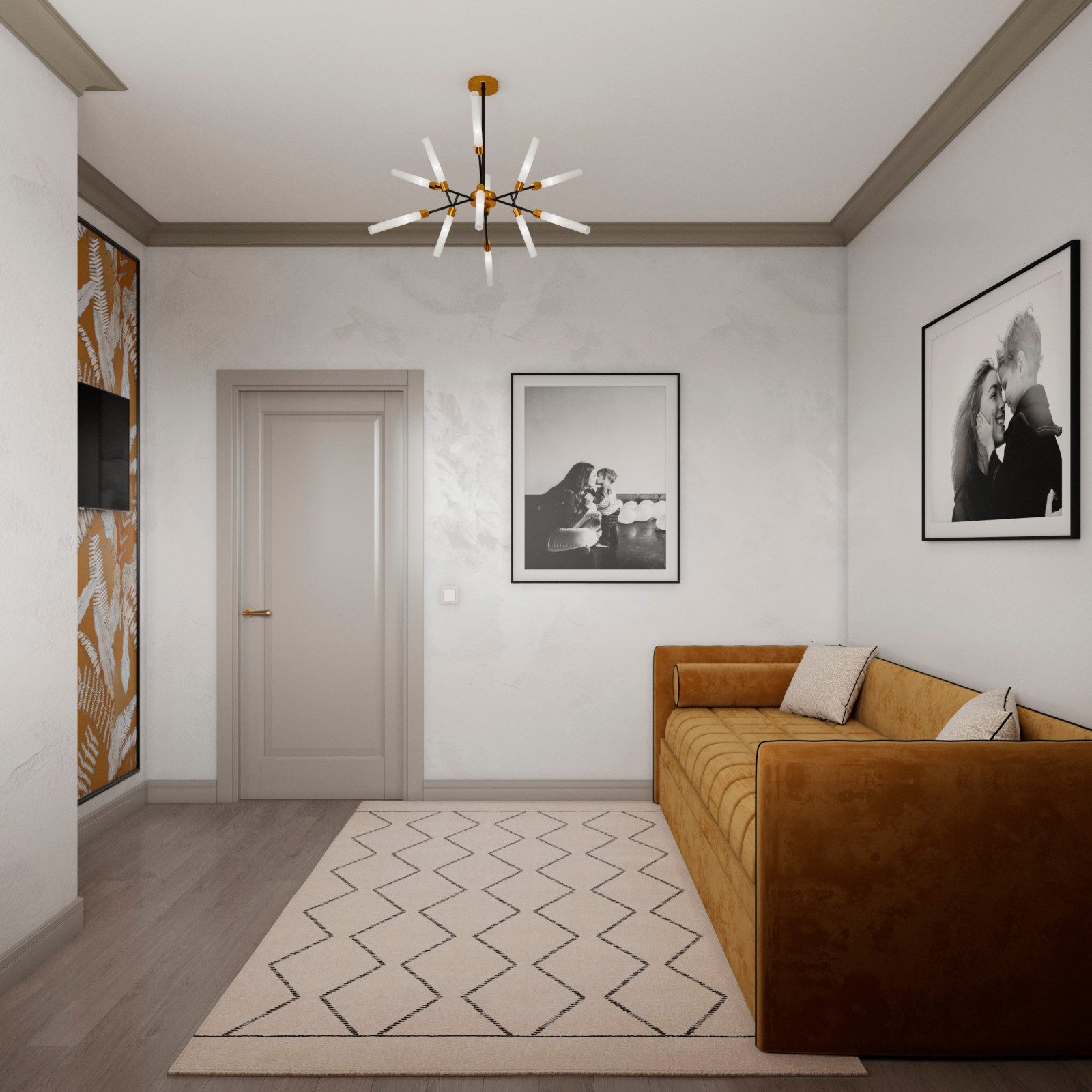 Дизайн-проект квартиры в ЖК "Европейский берег", г.Тюмень