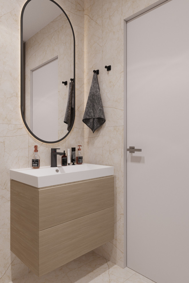 Проект 1-комн.квартиры в ЖК Авиатор, г.Санкт-Петербург, 2021г.