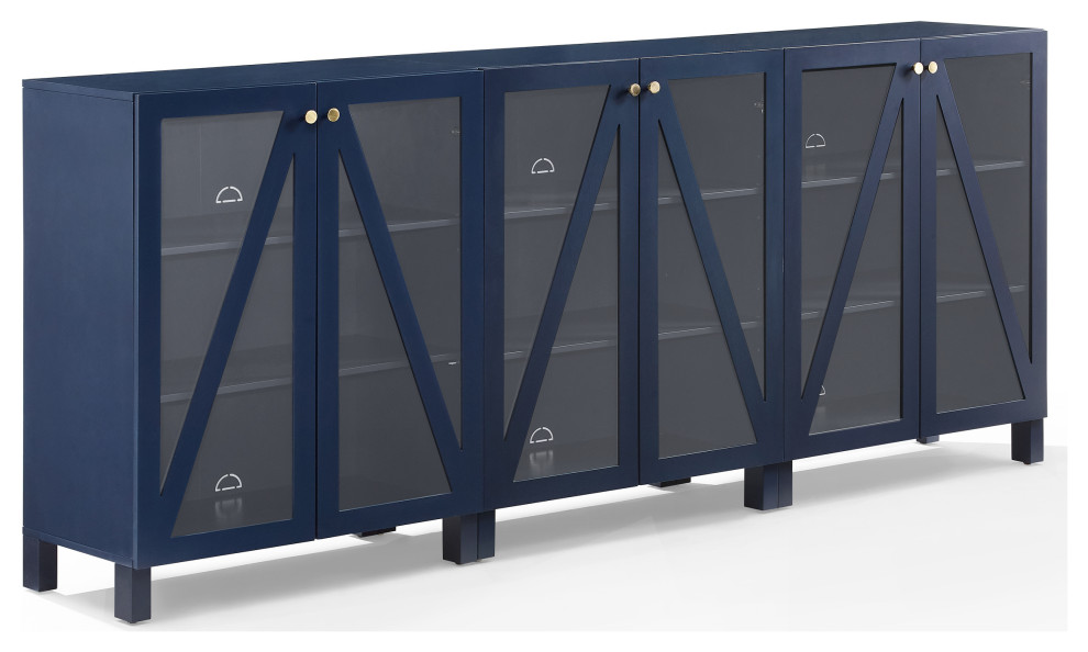 Cassai 3Pc Media Storage Set Contemporary Entertainment