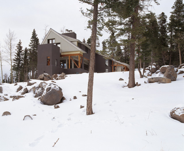 Ski House rustic-exterior