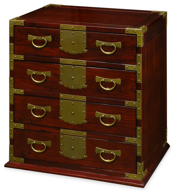 Elmwood Tansu Side Table Asian Nightstands And Bedside Tables by