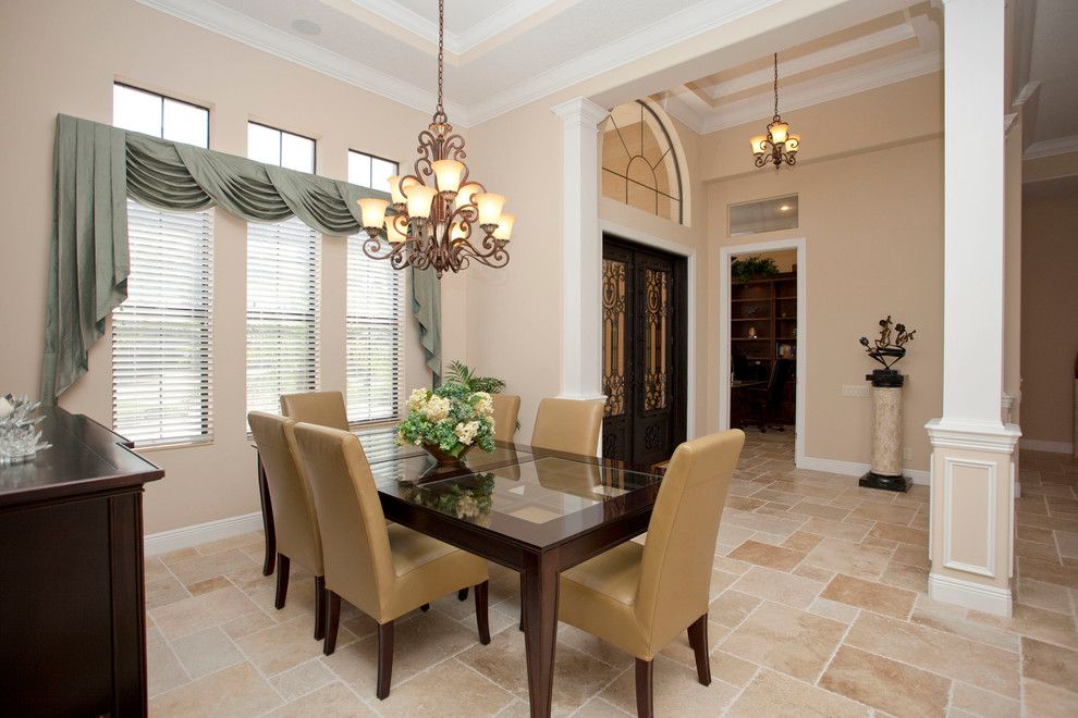 Inspiration for a traditional dining room in Jacksonville.