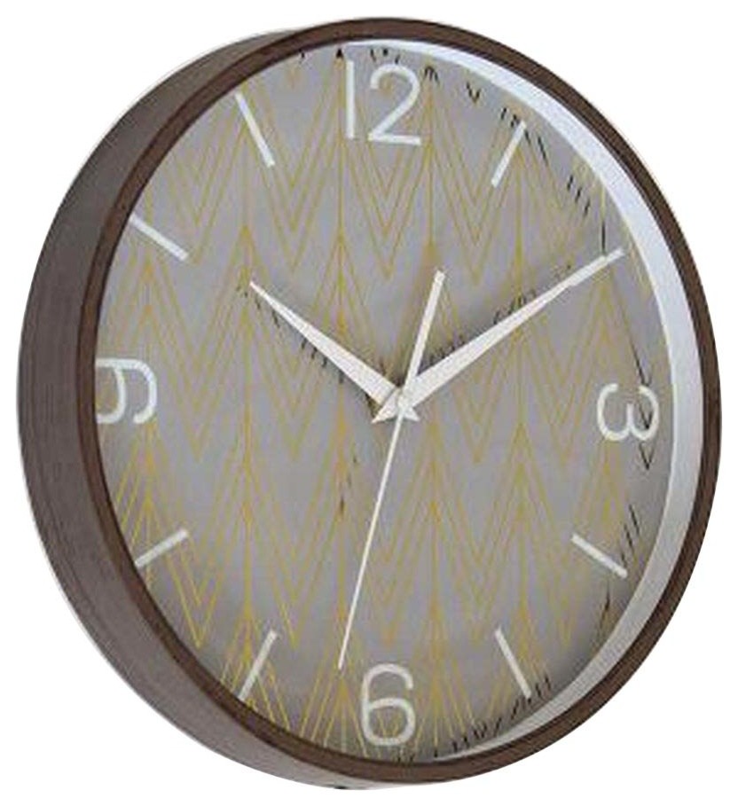 12" Modern Wall Clock Decorative Silent NonTicking Wall Clock Contemporary Wall Clocks by